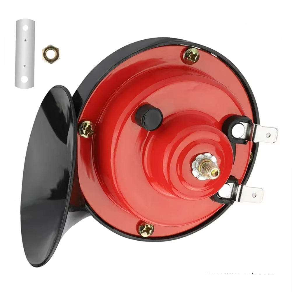 2PCS 12/24V Snail Electric Air Horn Waterproof for Car Marine Boat Loud Alarm Kit Motorcycle Dual Tone Car Horn Loud Universal